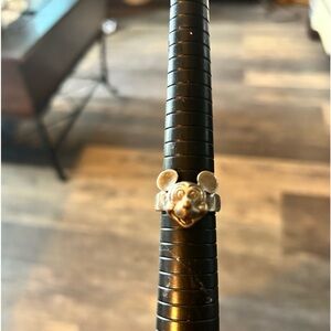 Mickey Mouse 3D vintage sterling silver ring sz 8.5